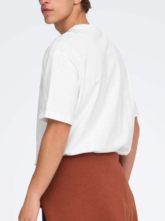 Only & Sons Fred Life T-Shirt Fall 2026 | BRIGHT WHITE