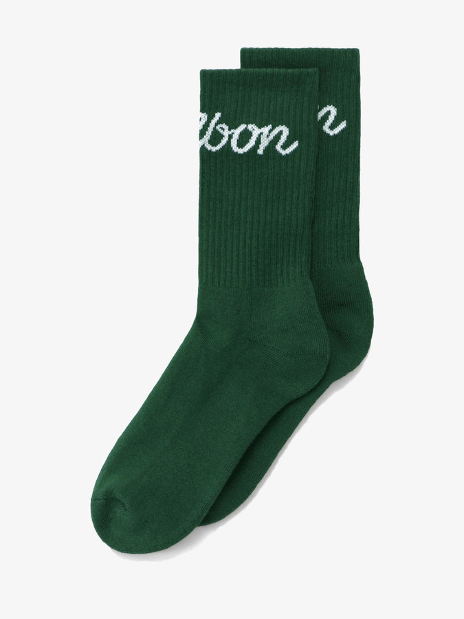 Malbon Bon Script Socks | GREEN