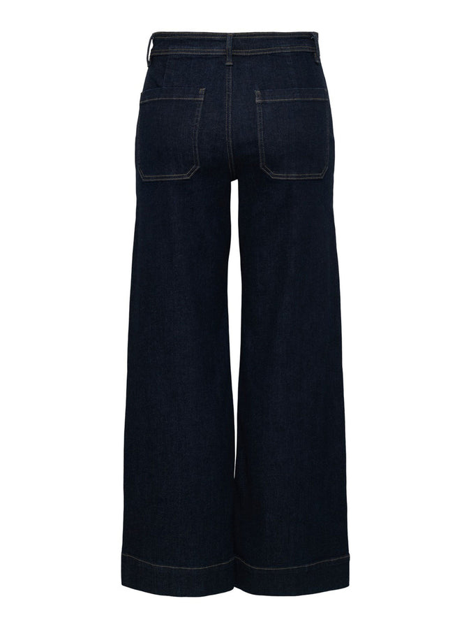 Only Madison HW Chino Wide Jeans Fall 2026 | DARK BLUE DENIM