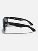 Ray Ban Justin Matte Black/Dark Blue Sunglasses