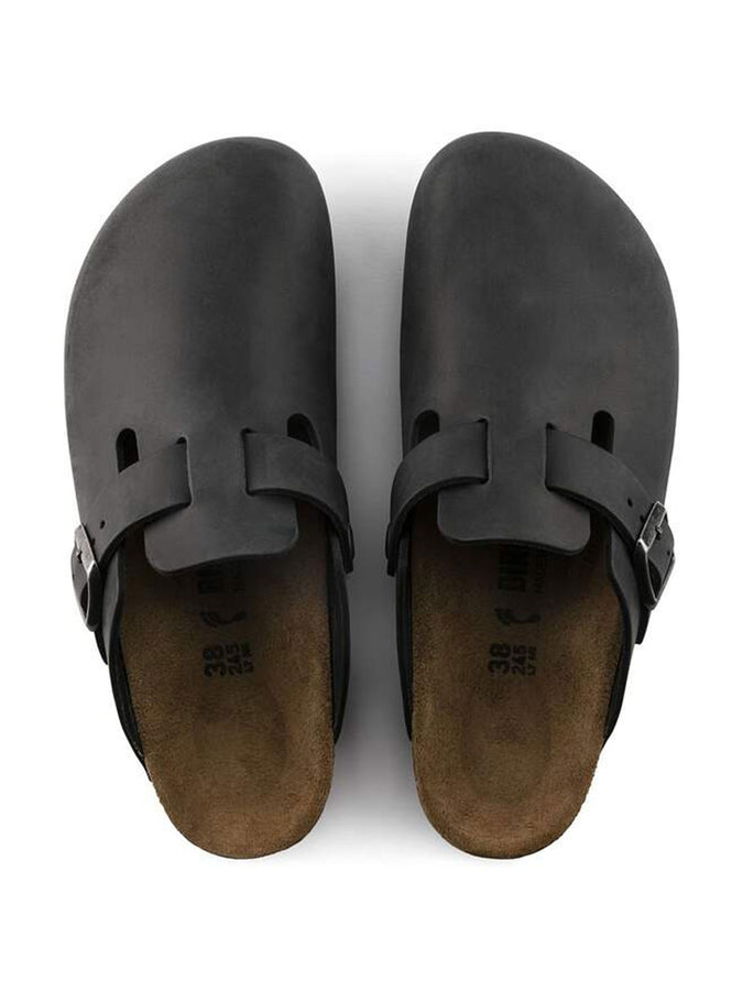 Birkenstock Boston Oiled Leather R Black Shoes Fall 2026 | BLACK