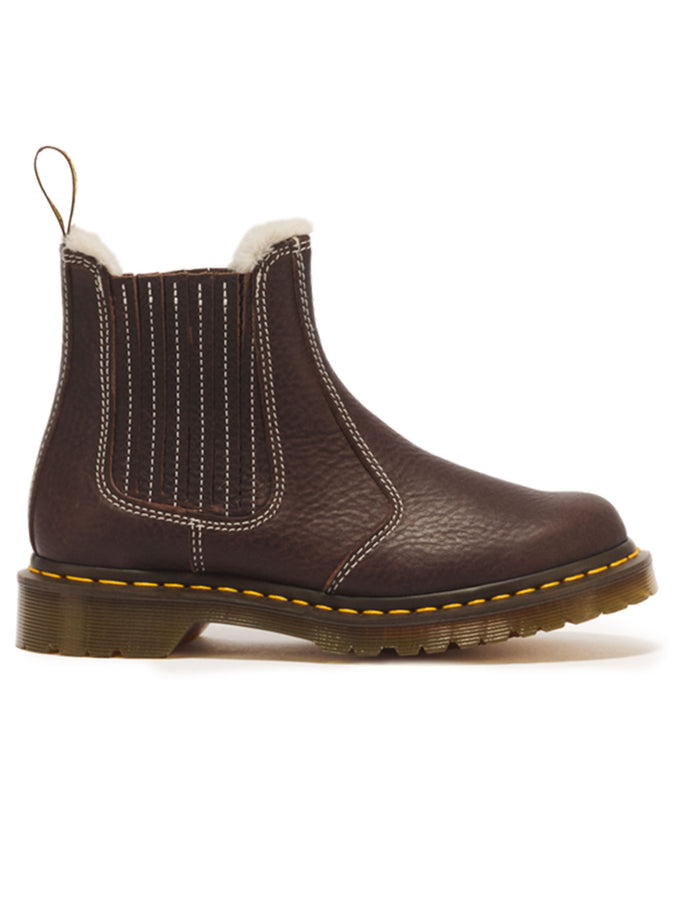 Dr. Martens 2976 Leonore II Faux Fur Lined Grizzly Dark Brown Boots Winter 2027 | DARK BROWN