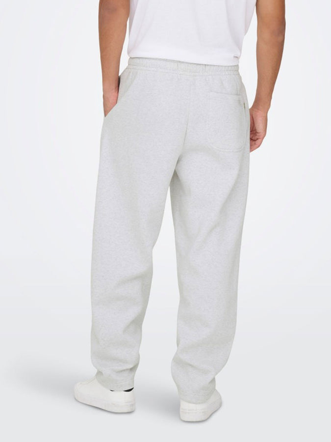 Only & Sons Ceres Wide Sweatpants Fall 2026 | SUPER LIGHT GREY MELANGE