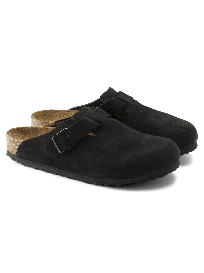 Birkenstock Boston Soft Footbed Suede R Black Shoes Fall 2026 | BLACK