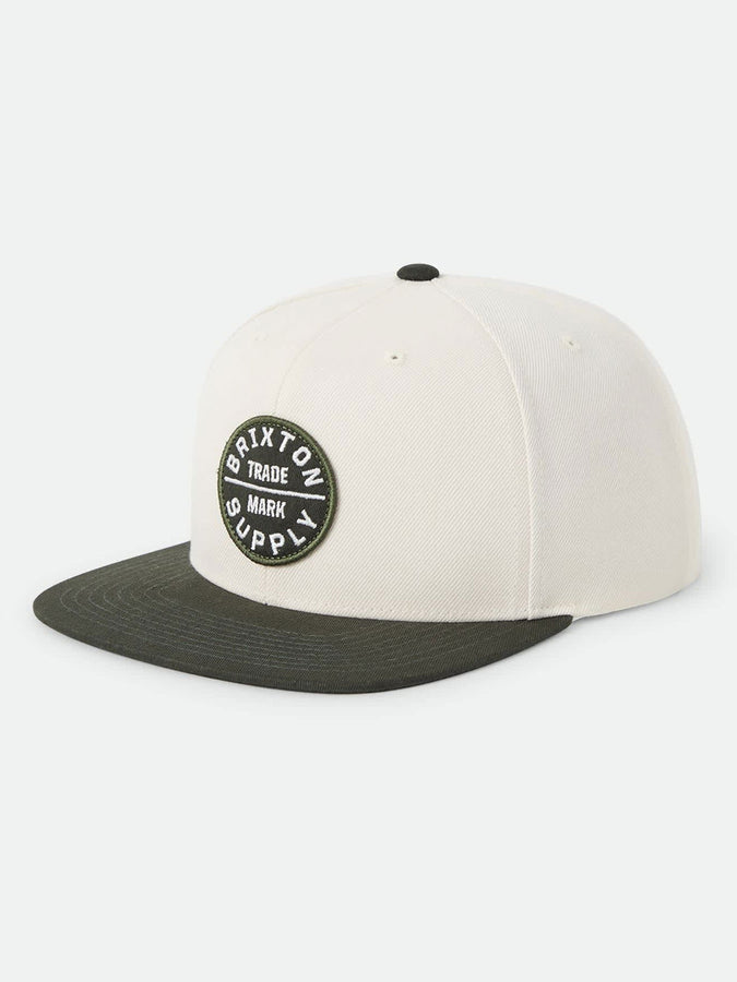 Brixton Oath III Snapback Hat | WAX PAPER/DARK OLIVE