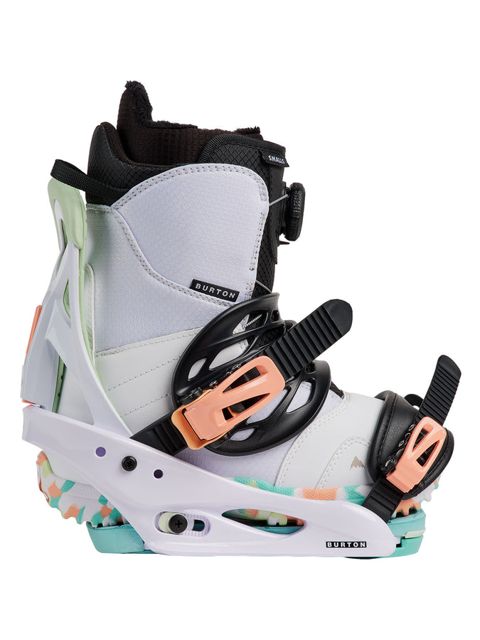 Burton Smalls Re:Flex 2027 – Kids Bindings | WHITE/MULTI (ATG)