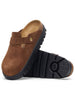 Birkenstock Boston Chunky Suede Dark Tea/Black Shoes Fall 2026