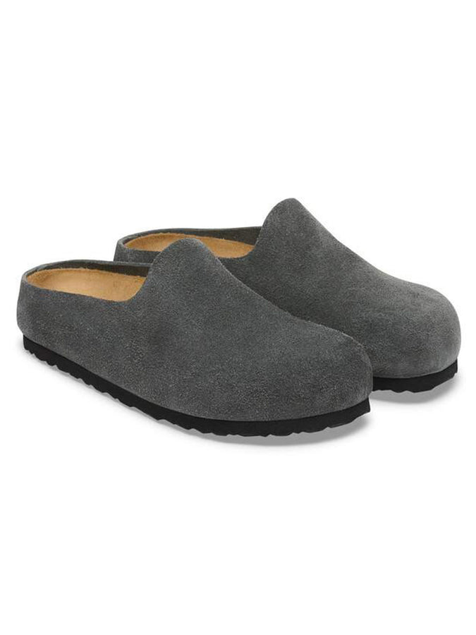 Birkenstock Amsterdam Wrapped Suede R Charcoal Shoes Fall 2026 | CHARCOAL
