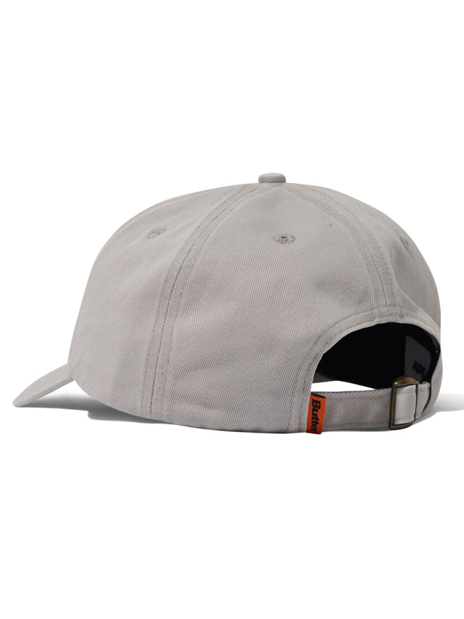 Butter Goods Rounded Logo Strapback Hat | WASHED LIGHT GREY