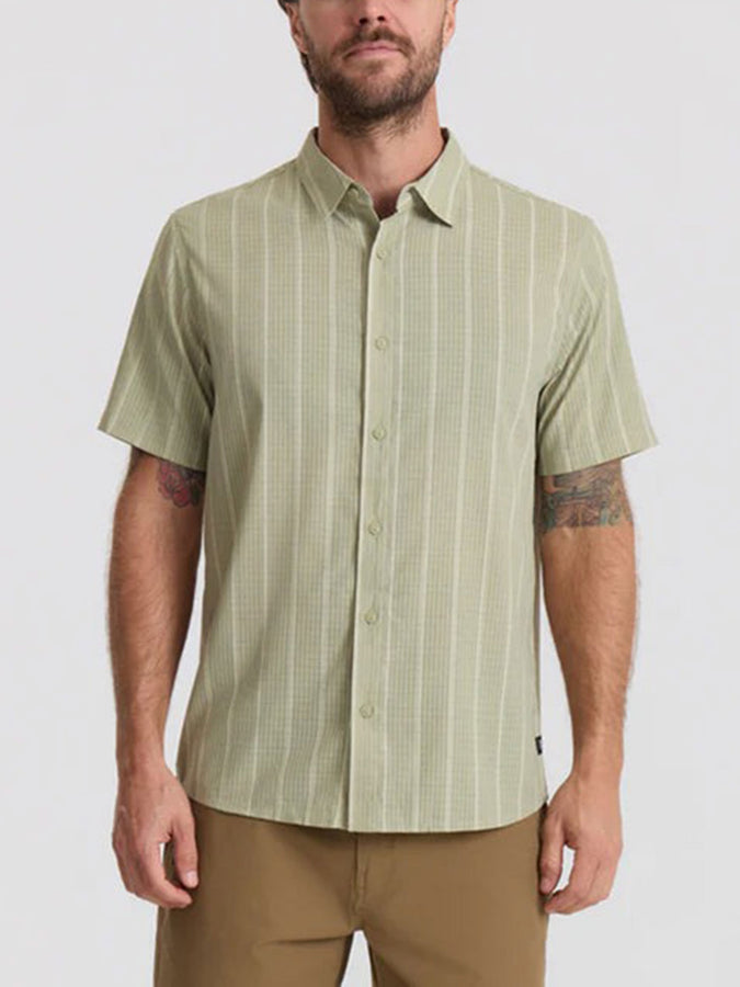 Roark Bless Up Short Sleeve Buttondown Shirt Summer 2026 | SAGE STRIPE (SGT)