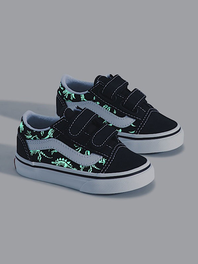 Vans Old Skool V Dinobones Glow Black Shoes Fall 2026 | GLOW BLACK (CJK)