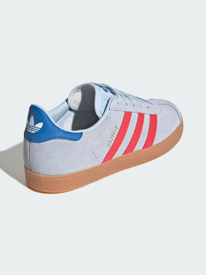 Adidas Gazelle Crystal Sky/Semi Lucid Red/Blue Shoes Spring 2026 | CRYSTAL SKY/SEMI LUCID RED/BLU