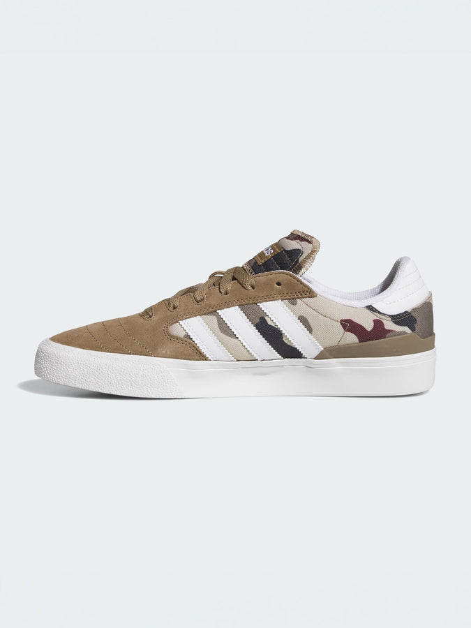 Adidas Busenitz Vulc II Khaki Six/White/Auarora Ink Shoes Fall 2026 | KHAKI SIX/WHITE/AURORA INK