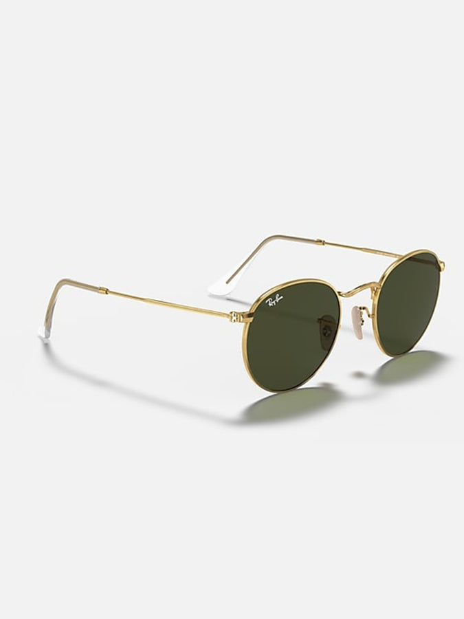 Ray Ban Round Metal Arista Gold/G-15 Green Sunglasses | ARISTA GOLD/G-15 GREEN