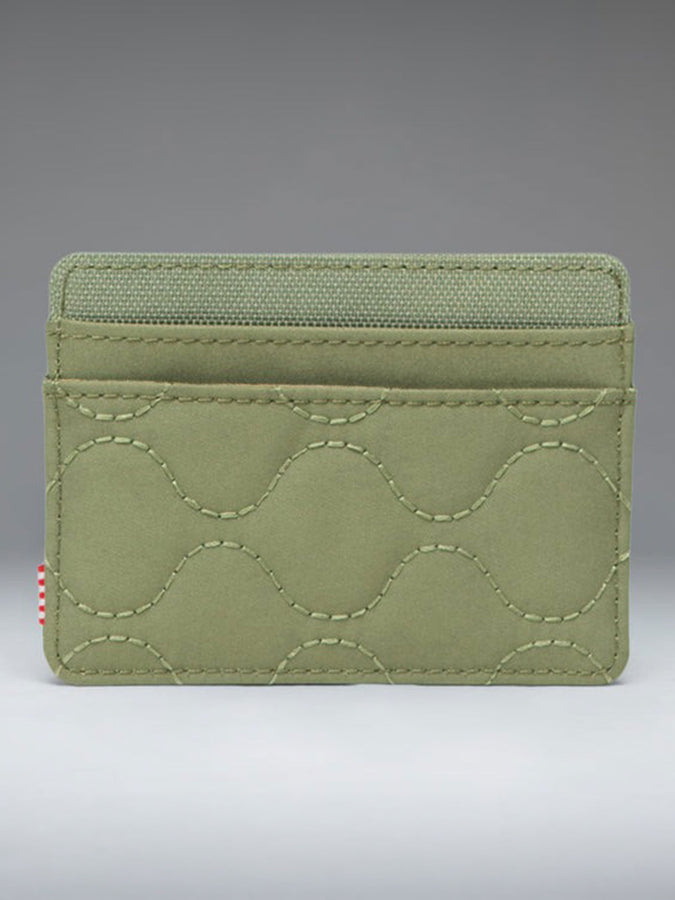 Herschel Charlie Quilted Capsule Cardholder | LODEN GREEN TONAL (08214)