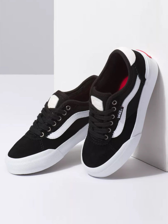 Vans Chima Pro Black/White Shoes | (SUE/CAN) BLACK/WHT (IJU)