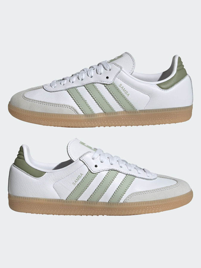 Adidas Samba Og White/Halo Green/Tent Green Shoes Fall 2026 | WHITE/HALO GREEN/TENT GREEN