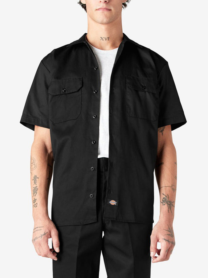 Dickies Work Short Sleeve Buttondown Shirt Spring 2026 | BLACK (BLK)