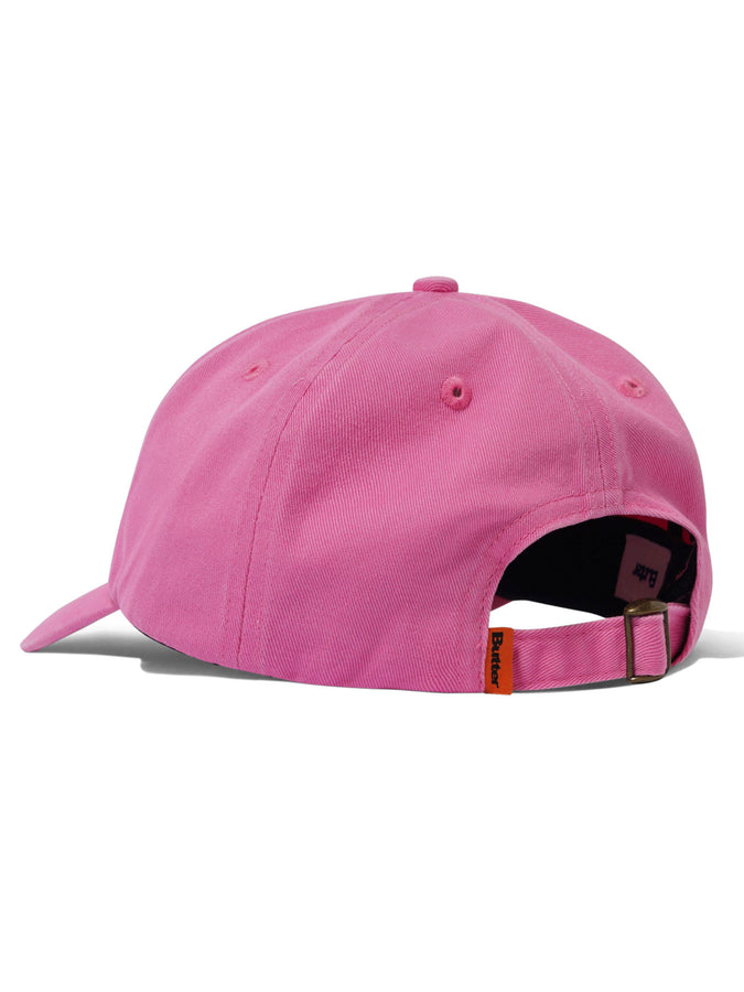 Butter Goods Rounded Logo Strapback Hat | WASHED PINK
