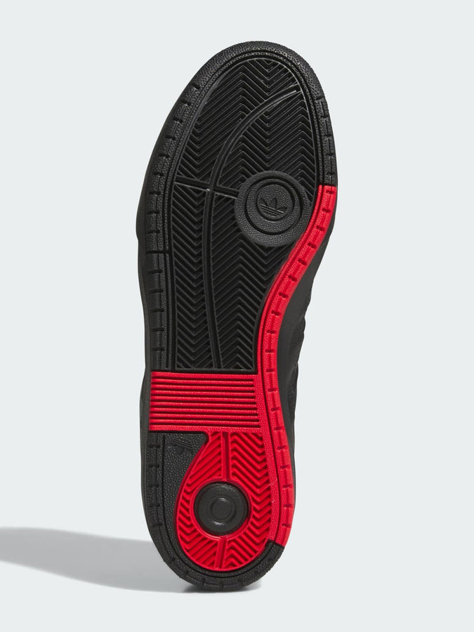 Adidas Tyshawn II Black/Black/Scarlet Red Shoes Holiday 2026 | CORE BLK/CORE BLK/BTR SCARLET