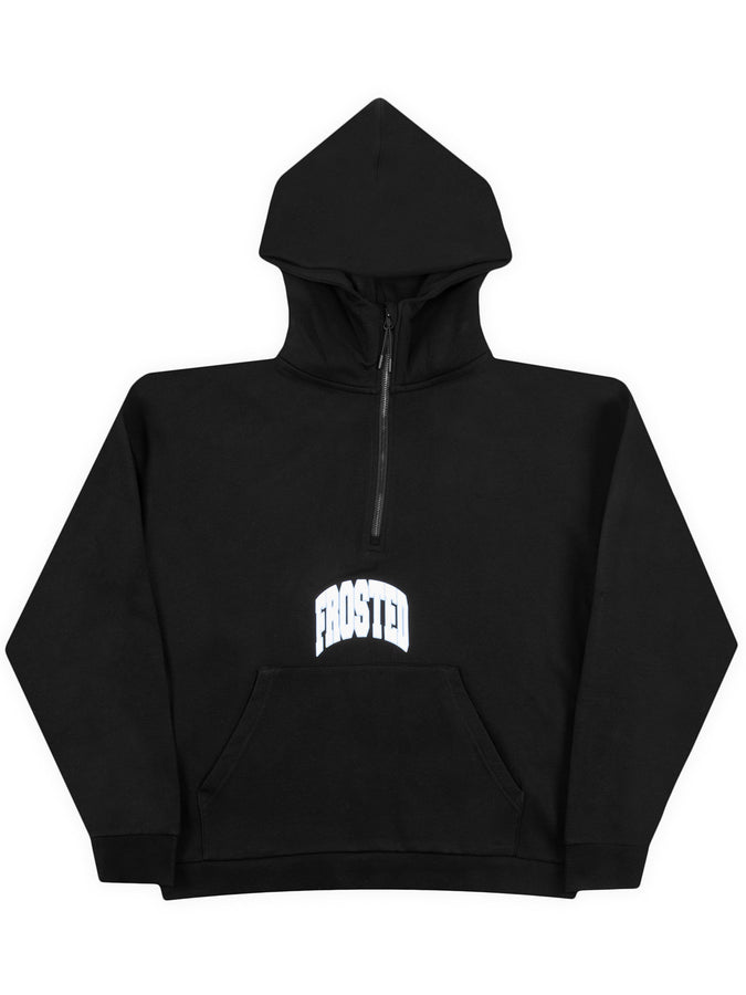 Frosted 1/4 Zip Hoodie Fall 2026 | BLACK