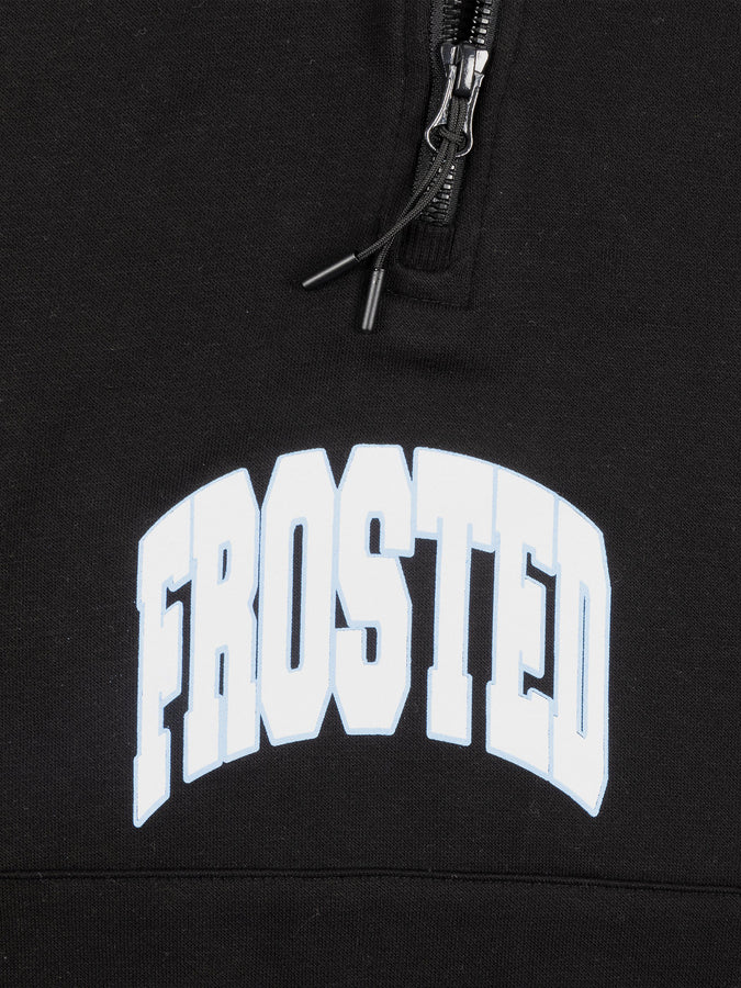 Frosted 1/4 Zip Hoodie Fall 2026 | BLACK