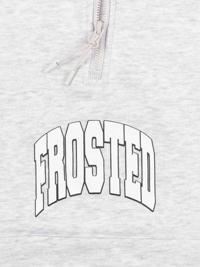 Frosted 1/4 Zip Hoodie Fall 2026 | ASH GREY