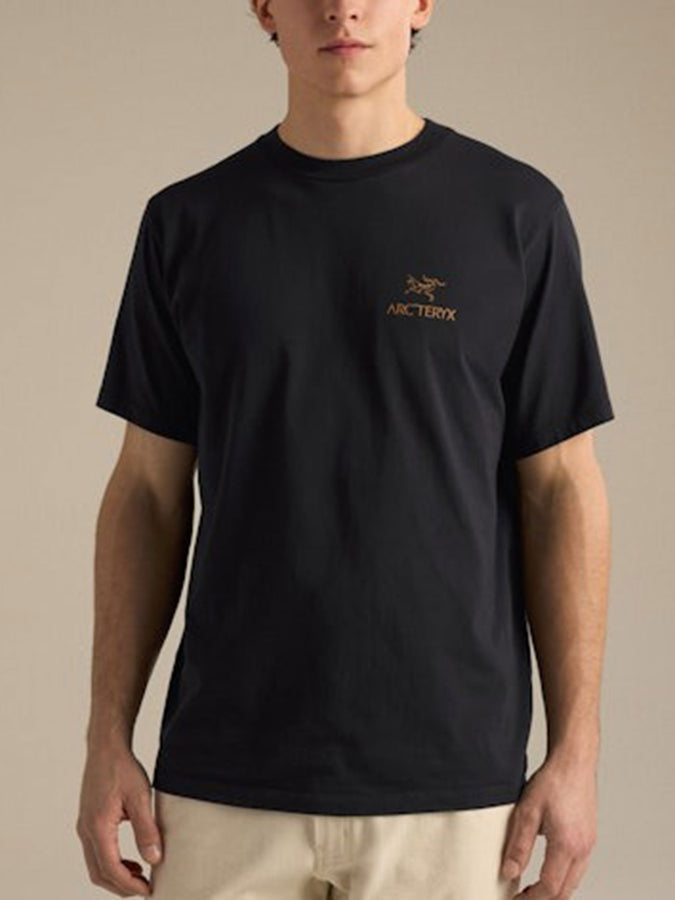 Arcteryx Kragg Sl Cotton Bird Word T-Shirt Fall 2026 | 24K BLACK