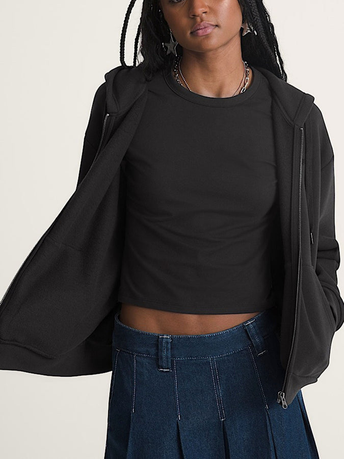 Vans Salton Zip Hoodie Fall 2026 | BLACK (BLK)