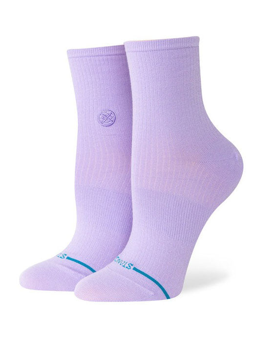 Stance Fine Rib Quarter Purple Socks | PURPLE (PUR)