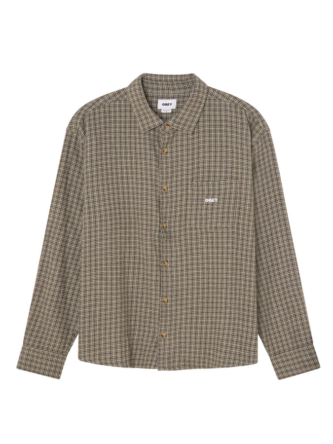 Obey Bigwig Jack Long Sleeve Buttondown Shirt Fall 2026 | ABBEY STONE MULTI (ABS)