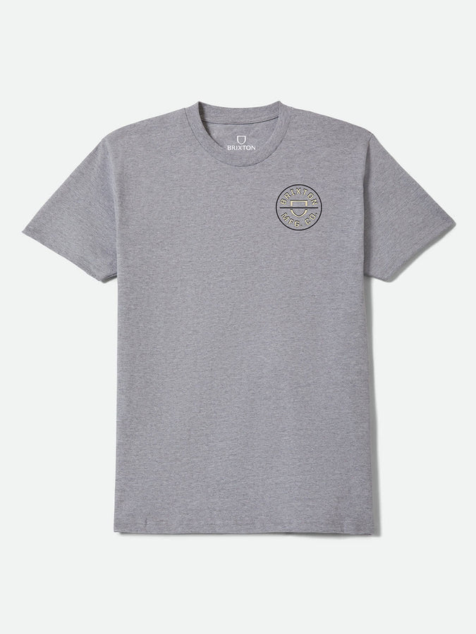 Brixton Crest II T-Shirt Holiday 2026 | HEATHER GREY/BLACK/IVORY