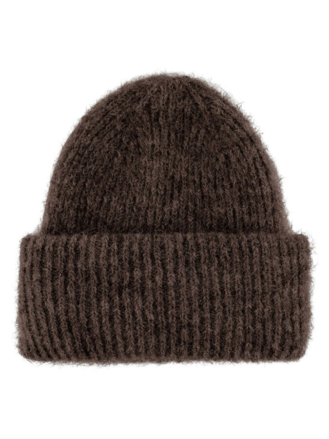 Pieces Bera Alpaca Beanie | CHICORY COFFEE