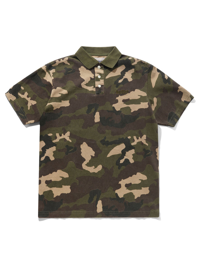 Butter Goods Camo Short Sleeve Polo Fall 2026 | WOODLAND