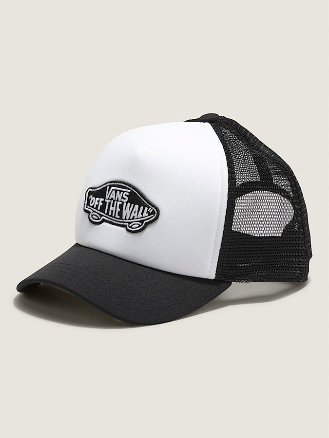 Vans Classic Pathc Curved Bill Trucker Hat | BLACK/WHITE (Y28)
