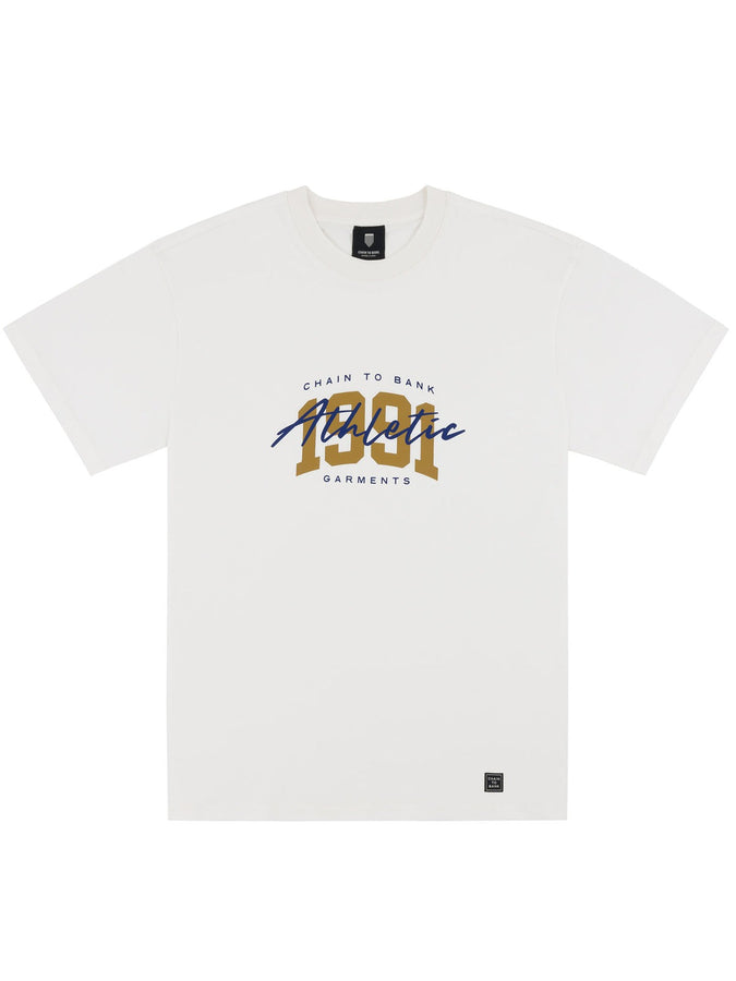 Chain To Bank Athlete Of The Year T-Shirt Fall 2026 | WHITE