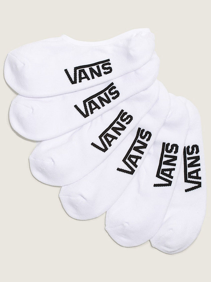 Vans Classic No Show 3 Pack Socks | WHITE (WHT)