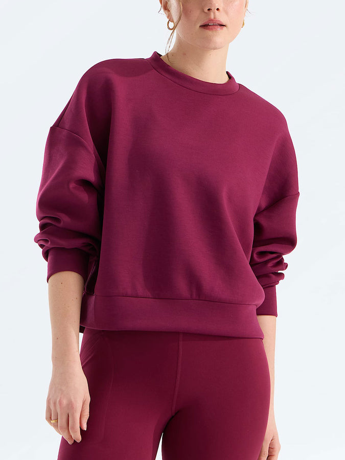 The North Face Jaida Crewneck Sweatshirt Fall 2026 | BURGUNDY CRUSH (MVO)