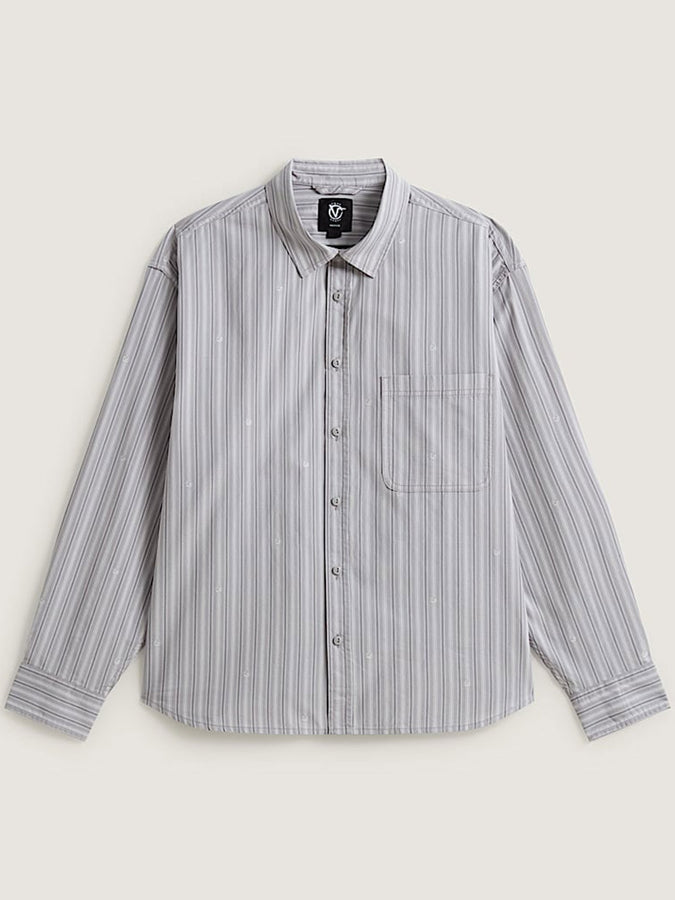 Vans x Rowan Stripe Long Sleeve Buttondown Shirt Holiday 2026 | LIGHT GREY (LTG)