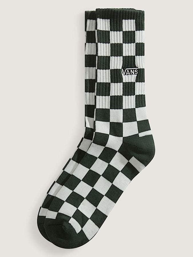 Vans Checkerboard Socks | OIL GREEN (TD8)