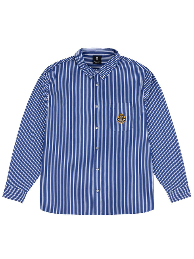 Chain To Bank Prep School L/S Buttondown Shirt Fall 2027 | BLUE STRIPES