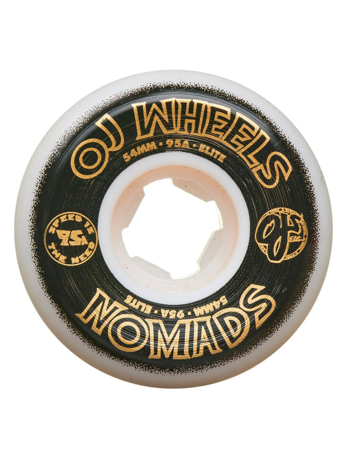Oj's Elite Nomads 54mm Skateboard Wheels | WHITE