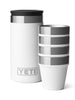 Yeti White Shot Glasses With Carrying Case