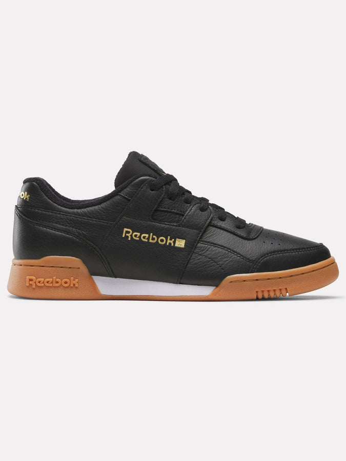 Reebok Workout Plus Black/Gold/Gum Shoes Fall 2026 | BLACK/GOLD/GUM