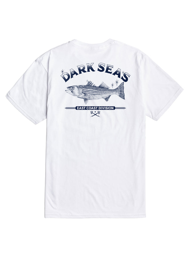 Dark Seas Striped Bass T-Shirt Fall 2026 | WHITE