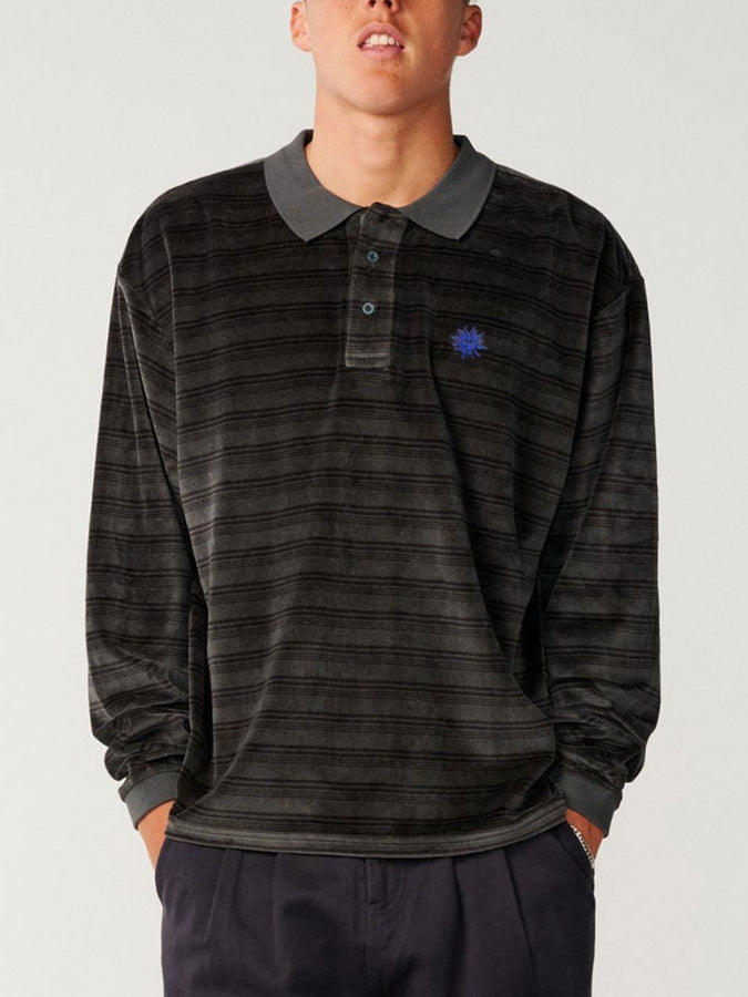 Rip Curl Disorder Long Sleeve Polo Fall 2026 | WASHED BLACK (8264)