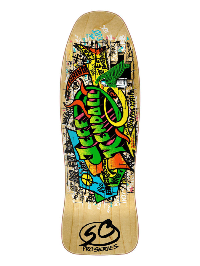 Santa Cruz Reissue Kendall Graffiti 9.69’’ Skateboard Deck | NATURAL