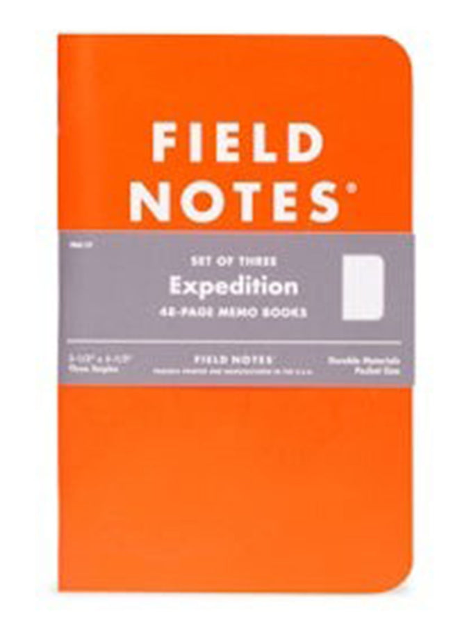 Field Note Expedition Waterproof Notebook 3 Pack | ASSORTED