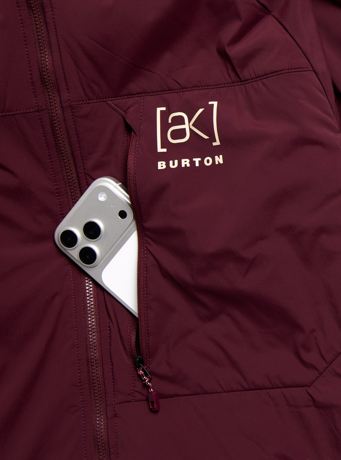 Burton [ak]® Helium Hooded Stretch 2027 – Insulator Jacket | RUM RAISIN (FAK)