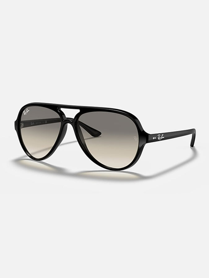 Ray Ban Cats 5000 Polished Black/Light Grey Gradient Sunglasses | POLISHED BLACK/LIGHT GREY GRAD